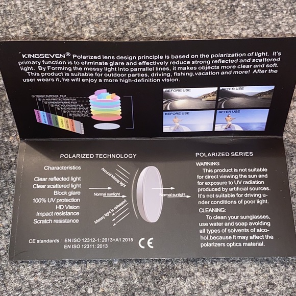 NWT - Trendy Unisex Titanium Stainless-Steel Alloy Polarized Aviator Sunglasses - Picture 5 of 8